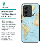 Fly Around The World Glass Case for Vivo V25 Pro