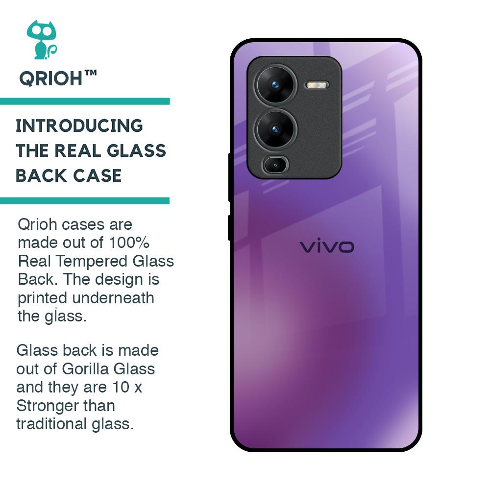 Ultraviolet Gradient Glass Case for Vivo V25 Pro