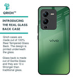 Green Grunge Texture Glass Case for Vivo V25 Pro