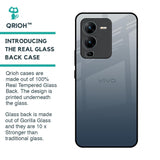 Smokey Grey Color Glass Case For Vivo V25 Pro