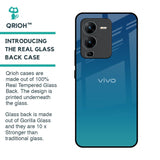 Celestial Blue Glass Case For Vivo V25 Pro