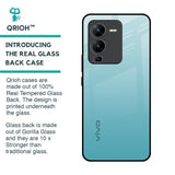 Arctic Blue Glass Case For Vivo V25 Pro