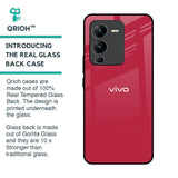 Solo Maroon Glass case for Vivo V25 Pro