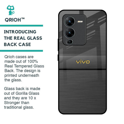 Grey Metallic Glass Case For Vivo V25 Pro