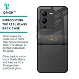 Grey Metallic Glass Case For Vivo V25 Pro