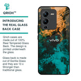 Watercolor Wave Glass Case for Vivo V25 Pro