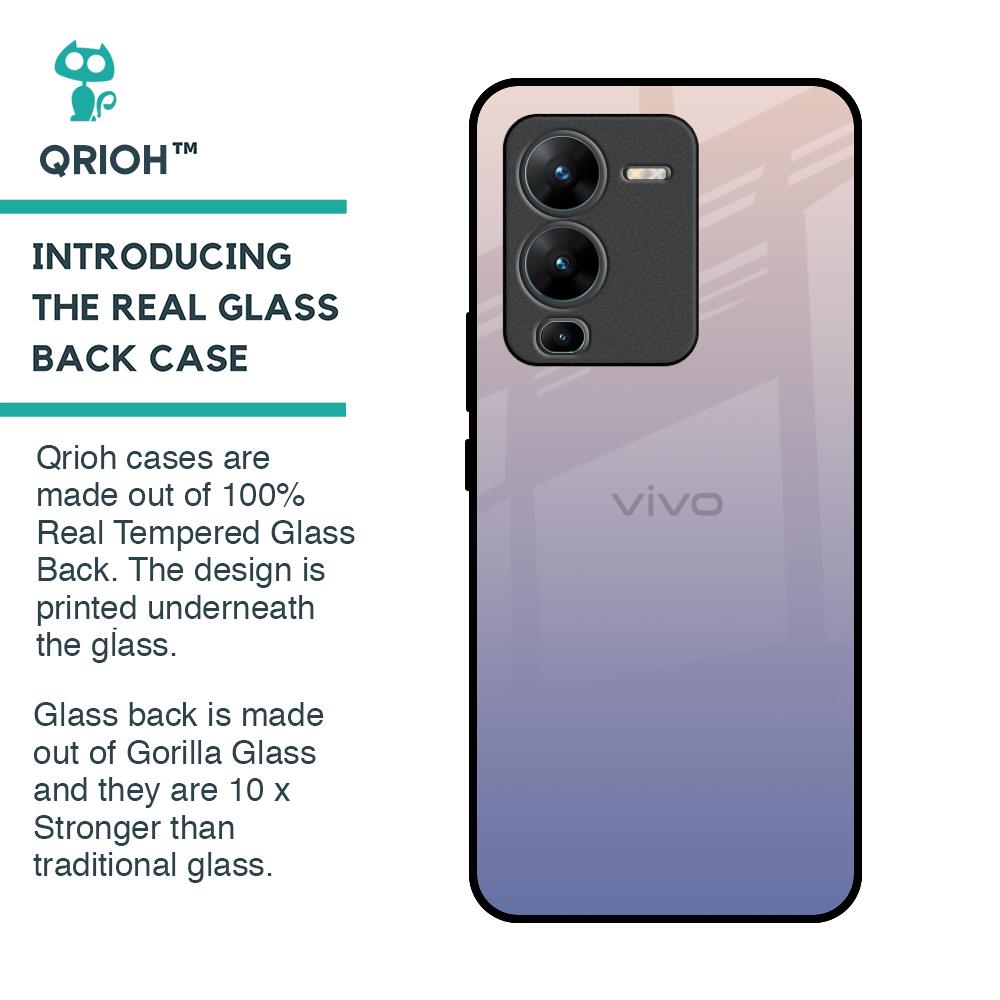Rose Hue Glass Case for Vivo V25 Pro