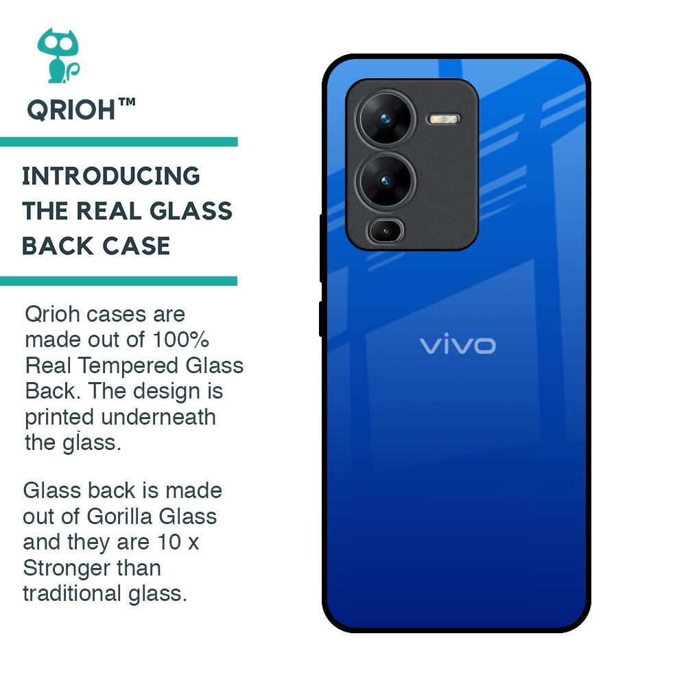 Egyptian Blue Glass Case for Vivo V25 Pro
