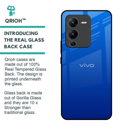 Egyptian Blue Glass Case for Vivo V25 Pro