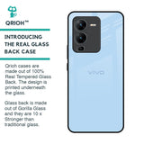 Pastel Sky Blue Glass Case for Vivo V25 Pro