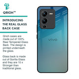Sea Theme Gradient Glass Case for Vivo V25 Pro