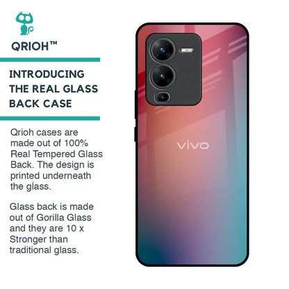 Dusty Multi Gradient Glass Case for Vivo V25 Pro