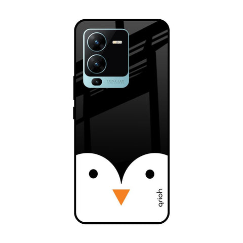 Cute Penguin Vivo V25 Pro Glass Cases & Covers Online