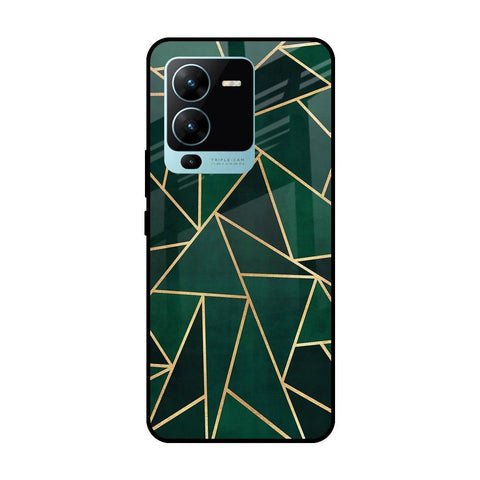 Abstract Green Vivo V25 Pro Glass Cases & Covers Online