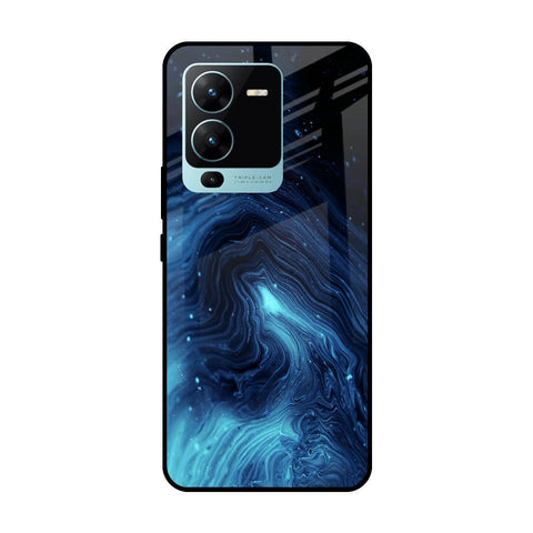 Dazzling Ocean Gradient Vivo V25 Pro Glass Cases & Covers Online