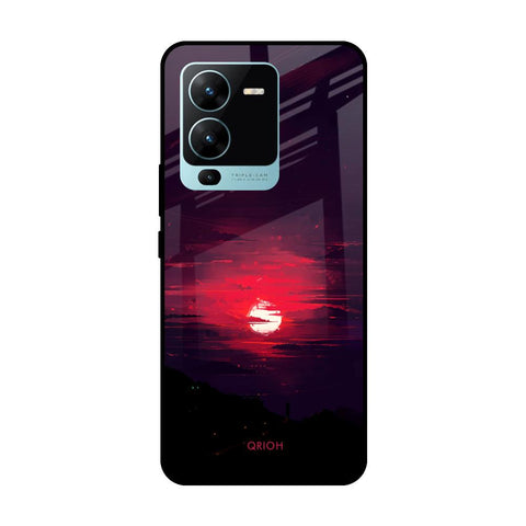 Morning Red Sky Vivo V25 Pro Glass Cases & Covers Online