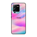 Colorful Waves Vivo V25 Pro Glass Cases & Covers Online