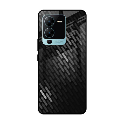 Dark Abstract Pattern Vivo V25 Pro Glass Cases & Covers Online