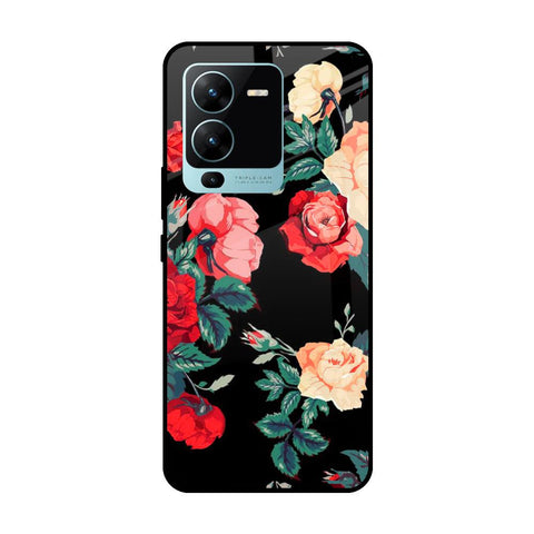 Floral Bunch Vivo V25 Pro Glass Cases & Covers Online