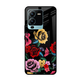 Floral Decorative Vivo V25 Pro Glass Cases & Covers Online