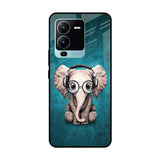 Adorable Baby Elephant Vivo V25 Pro Glass Cases & Covers Online