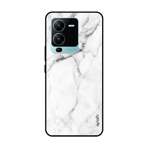 Modern White Marble Vivo V25 Pro Glass Cases & Covers Online