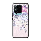 Elegant Floral Vivo V25 Pro Glass Cases & Covers Online