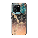 Bronze Texture Vivo V25 Pro Glass Cases & Covers Online