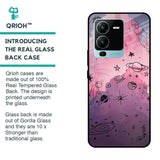 Space Doodles Glass Case for Vivo V25 Pro