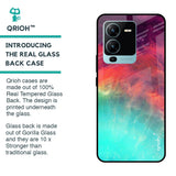 Colorful Aura Glass Case for Vivo V25 Pro