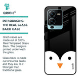 Cute Penguin Glass Case for Vivo V25 Pro