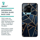 Abstract Tiles Glass case for Vivo V25 Pro