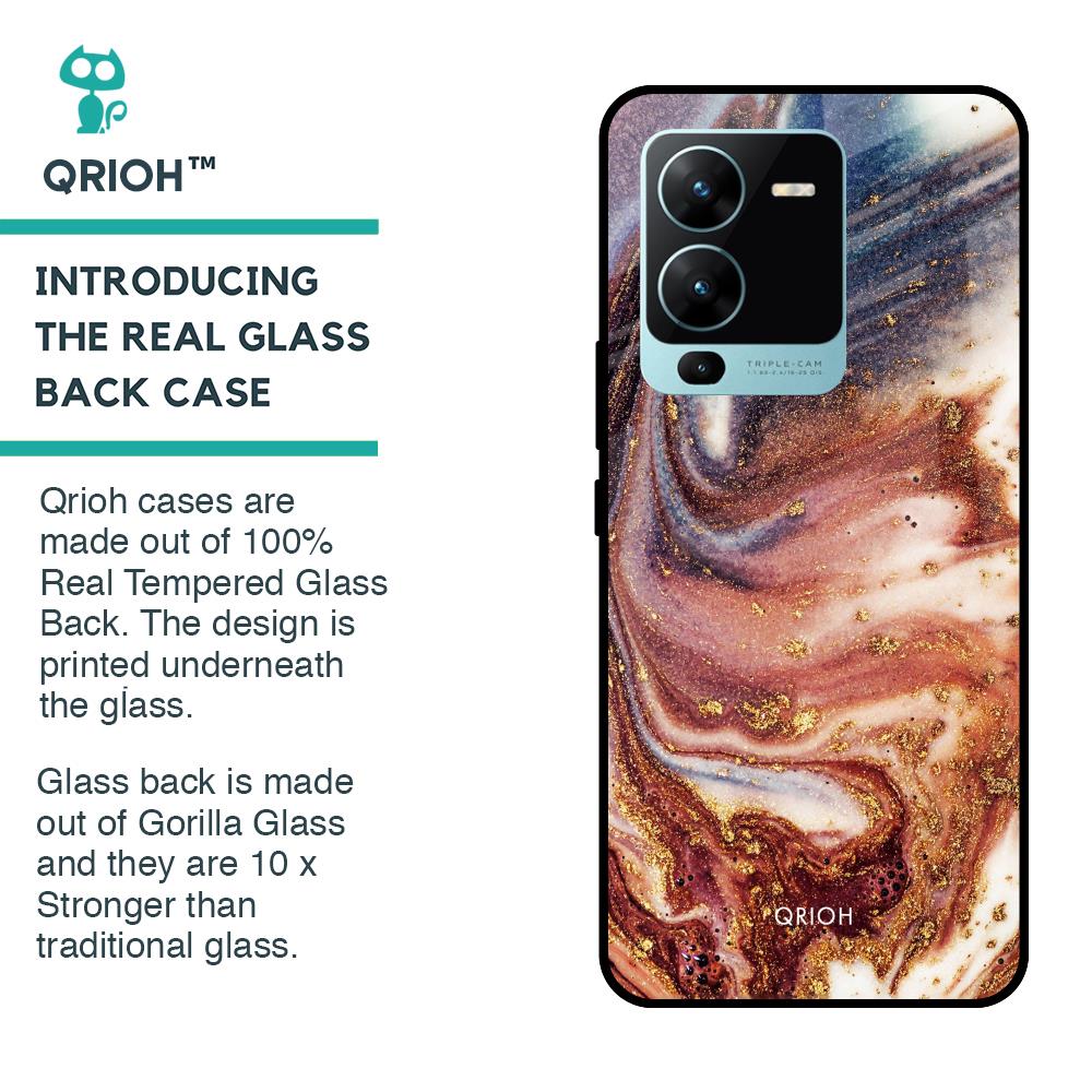Exceptional Texture Glass Case for Vivo V25 Pro