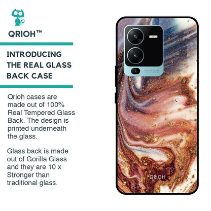 Exceptional Texture Glass Case for Vivo V25 Pro
