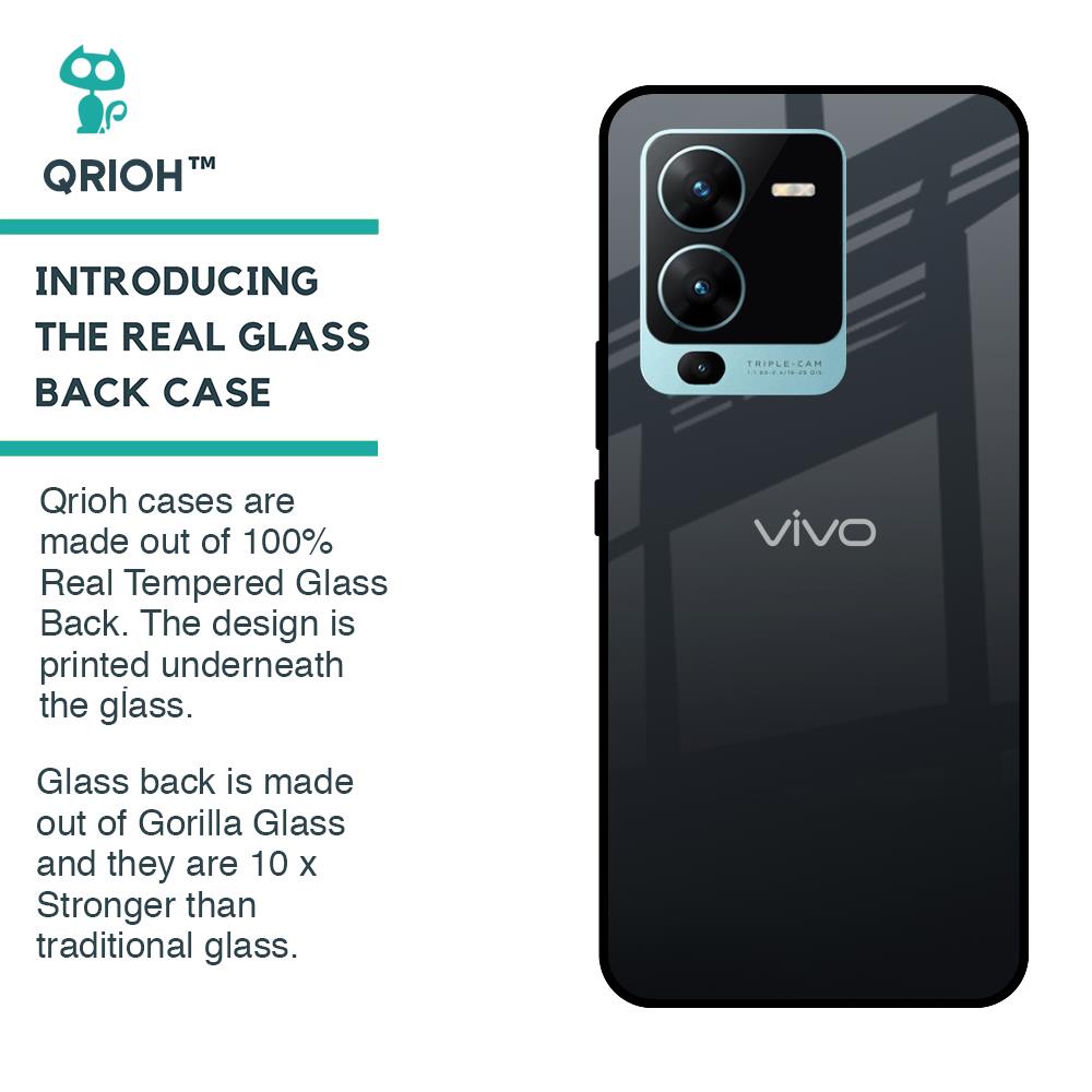 Stone Grey Glass Case For Vivo V25 Pro