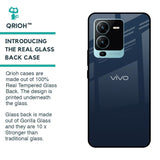 Overshadow Blue Glass Case For Vivo V25 Pro