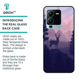 Deer In Night Glass Case For Vivo V25 Pro