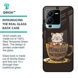 Tea With Kitty Glass Case For Vivo V25 Pro