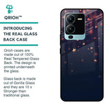 Falling Stars Glass Case For Vivo V25 Pro