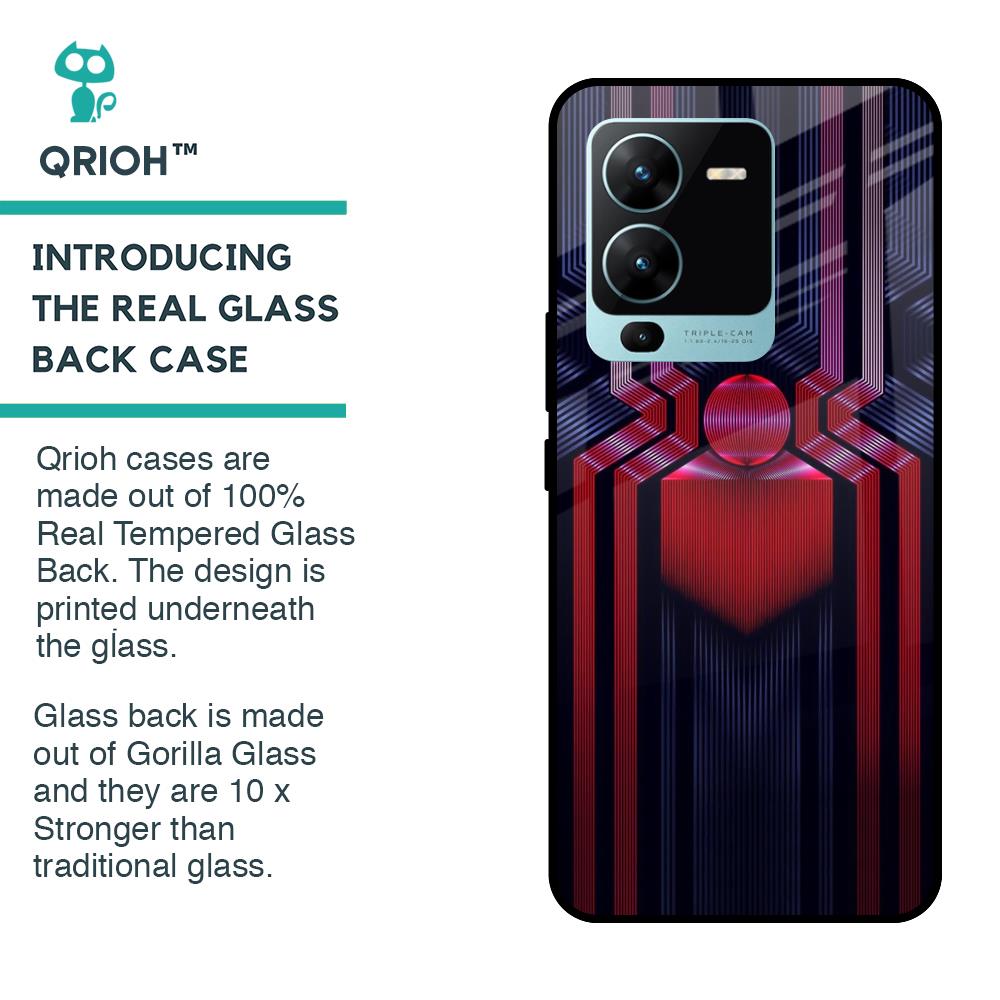 Super Art Logo Glass Case For Vivo V25 Pro
