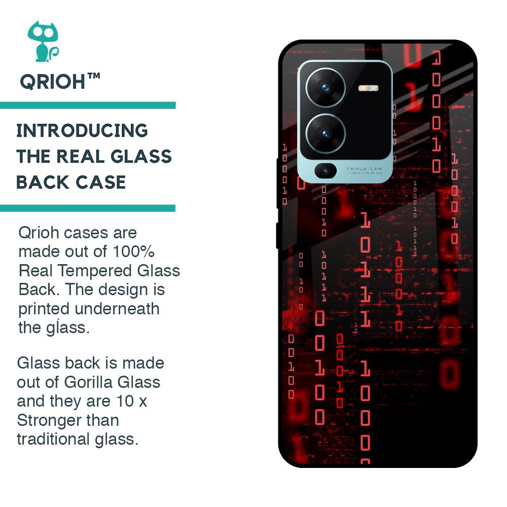 Let's Decode Glass Case For Vivo V25 Pro