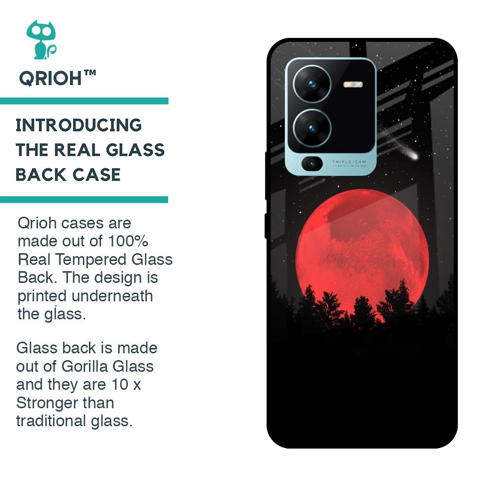 Moonlight Aesthetic Glass Case For Vivo V25 Pro