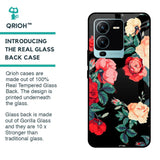 Floral Bunch Glass Case For Vivo V25 Pro