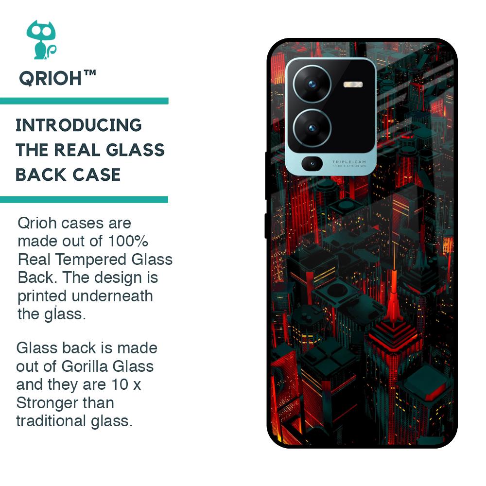 City Light Glass Case For Vivo V25 Pro