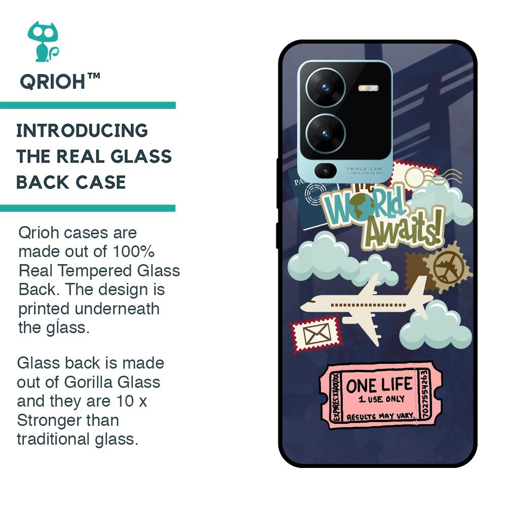 Tour The World Glass Case For Vivo V25 Pro