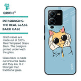 Adorable Cute Kitty Glass Case For Vivo V25 Pro
