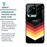 Abstract Arrow Pattern Glass Case For Vivo V25 Pro