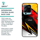 Race Jersey Pattern Glass Case For Vivo V25 Pro