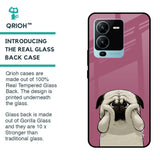 Funny Pug Face Glass Case For Vivo V25 Pro
