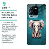 Adorable Baby Elephant Glass Case For Vivo V25 Pro